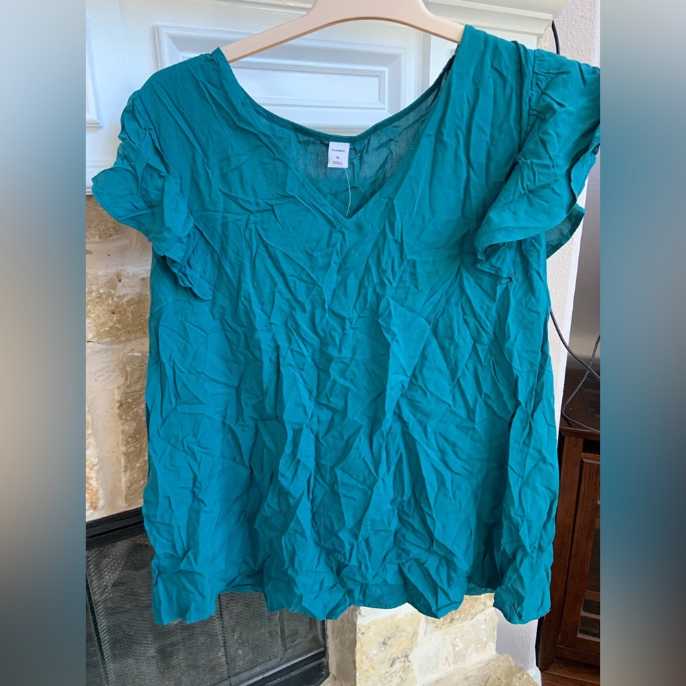 Teal Old Navy Blouse NWT